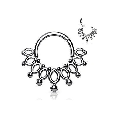 Šperky4U ocelový piercing do nosu septum NS0034-ST