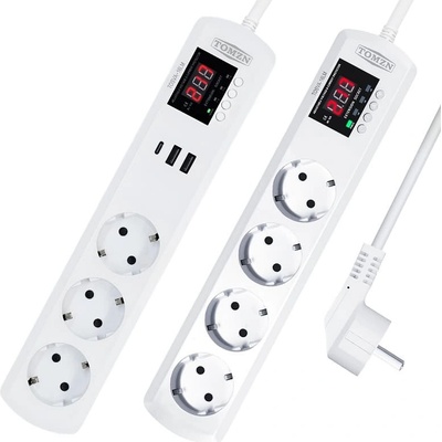 Tomzn Разклонител с Автоматична Защита от Ниско и Високо Напрежение - 2 Модела - 158534