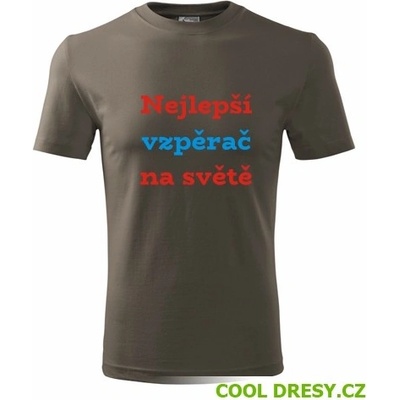 Tričko nejlepší vzpěrač na světě dárek pro vzpěrače army