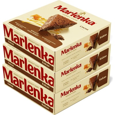 Marlenka Triopack Kakaový medový dort 3 x 0,8 kg