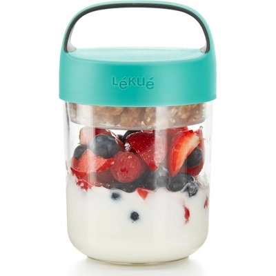 Lékué Olovrantový box JAR TO GO 400 ml, tyrkysová