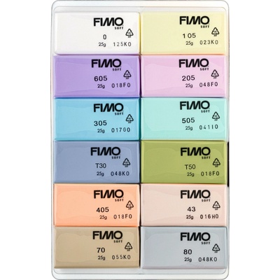 FIMO soft sada 12 barev 25 g PASTEL