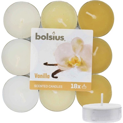 Bolsius Scented Tealights Vanilla 4h чаена свещ 18 бр