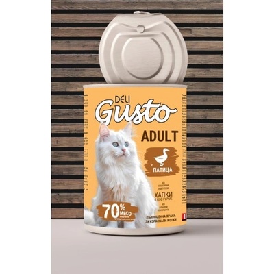 Deli Gusto Cat Duck - хапки в сос с патешко 415гр