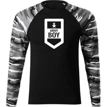 DRAGOWA FIT-T Тениска с дълъг ръкав Army Boy, градски камуфлаж, 160 г/м2 (4552)