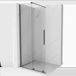 Mexen Velar разтегателна преграда за душ Walk-in 110 x 200см, прозрачна 8 мм, четка (871-110-000-03-66)