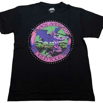 Rock Off Black Sabbath metal Tour '78 Embellished čierna