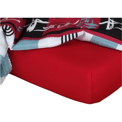 Dadka Jersey prostěradlo vínové 80x200x20