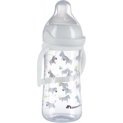 Bebeconfort Бебешка бутилка с дръжки Bebe Confort - Emotion Physio, 270 ml, White Savannah (3102201120)