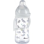 Bebeconfort Бебешка бутилка с дръжки Bebe Confort - Emotion Physio, 270 ml, White Savannah (3102201120) - baby