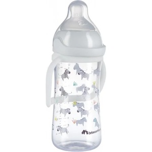 Bebeconfort Бебешка бутилка с дръжки Bebe Confort - Emotion Physio, 270 ml, White Savannah (3102201120) - baby