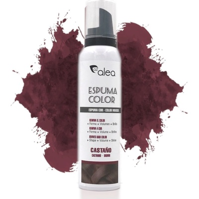 Alea Espuma Color barevná tužící pěna na vlasy HNĚDÁ 150 ml