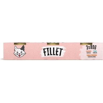 VetExpert Mr. Bandit Fillet mix - консерва за котки - пиле, риба тон и риба тон с тиква, 3 х 80 гр - Полша
