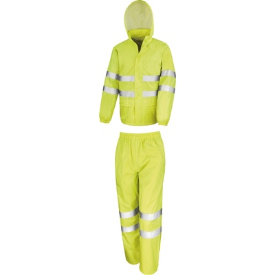Result R216X vodotesný oblek s vysokým reflexom fluorescent žlutý XS