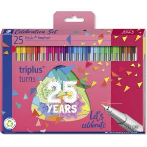 STAEDTLER Fineliner Triplus 0, 3 мм 25 цвята асор. (20+5) (334 C25 TA)
