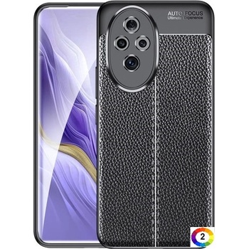 Honor 200 5G Удароустойчив Litchi Skin Калъф и Протектор