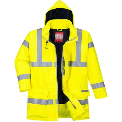 Portwest S778 BIZFLAME RAIN HI VIS Nehorľavá bunda Reflexná žltá