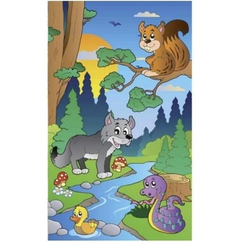 DIMEX ART s. r. o Флизелинов фототапет животни в гората 150 x 250 см