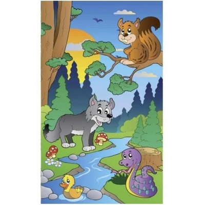 DIMEX ART Флизелинов фототапет животни в гората 150 x 250 см