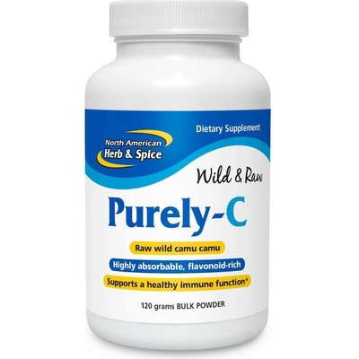 North American Herb & Spice Wholefood vitamín C v prášku Purely-C 120 g