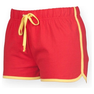 Sf dámske bavlnené kraťasy SK069 Red-navy Check