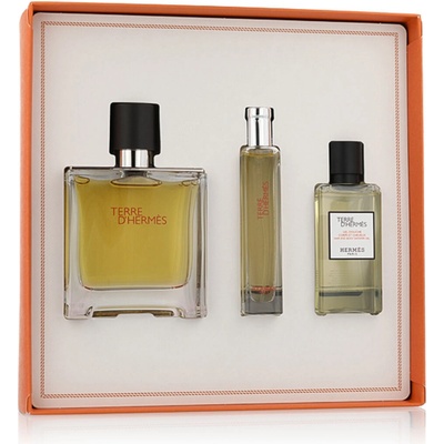 Hermès Terre D'Hermès EDT 100 ml + EDT 15 ml + sprchový gel na tělo i vlasy 40 ml varianta Fantaisie d´Étriers design