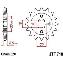 JT Sprockets JTF 718-12