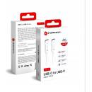 Forcell C339 nabíjací USB-C > USB-C QC4.0 5A/20V PD100W, 2m, bílý