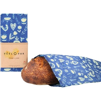 Včelobal - Včelovak na veľký chlieb - modrotlač