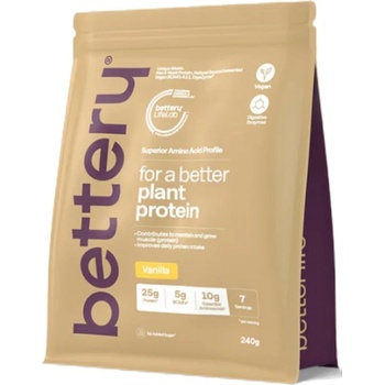 Bettery Plant Protein Powder | with Pea Protein Isolate & DigeZyme® [240 грама] Ванилия