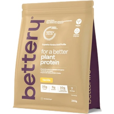 Bettery Plant Protein Powder | with Pea Protein Isolate & DigeZyme® [240 грама] Ванилия