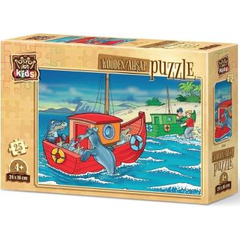 Art Puzzle Дървен пъзел Art Puzzle от 25 части - Морско приключение (5866)