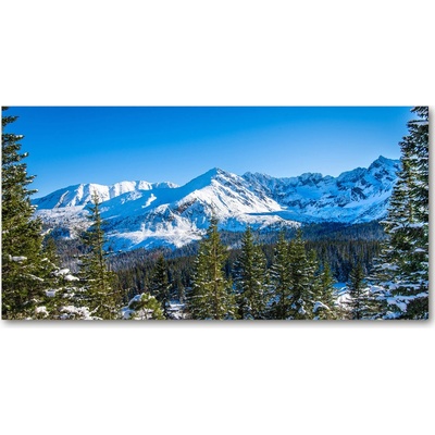 Foto obraz sklenený horizontálny Panorama Tatier 100x50 cm