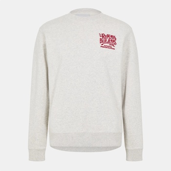 Image 1 of Replay Блуза Replay Men's Relaxed Fit Crew Sweatshirt - Grey Melange