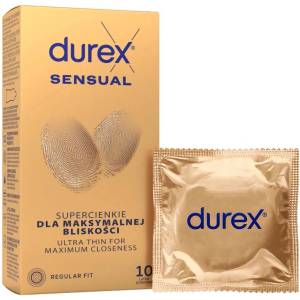 Durex Sensual - тънки презервативи (10 бр. )
