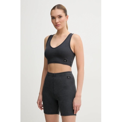 Calvin Klein Jeans Къс панталон Calvin Klein Jeans в сиво с изчистен дизайн с висока талия J20J225217 (J20J225217)