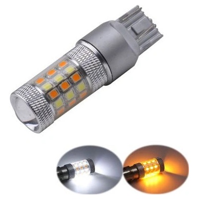 Диодна крушка Т20 с 42 диода и лупа - комбинирана за мигач и дневни светлини