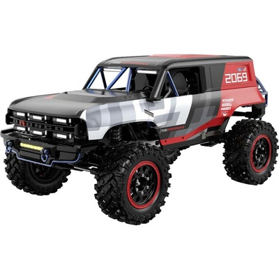 MJX černočervená střídavý (Brushless) 1:12 RC model auta elektrický Crawler 4WD (4x4) RtR 2,4 GHz vč. akumulátorů a nabí