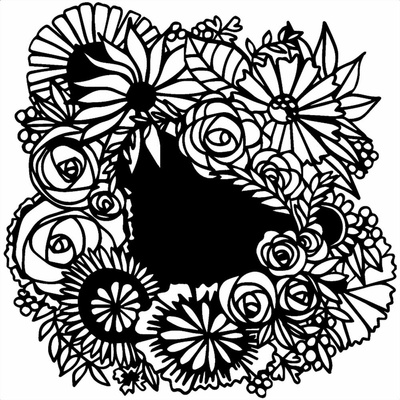Šablona TCW 12"x12" (30,5x30,5 cm) - Floral Statement – Zboží Dáma