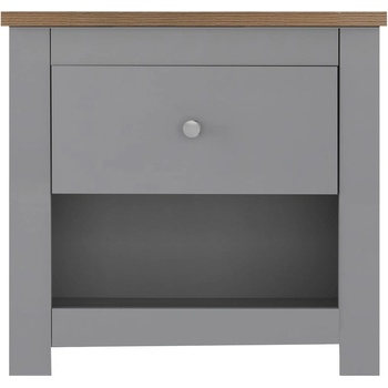 Støraa Сиво нощно шкафче Emerald - Støraa (8676454)