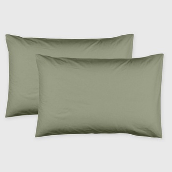 Image 1 of Dilios Комплект две калъфки за възглавница 50/70 см зелено 100% памук