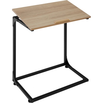 tectake 404442 odkládací stolek s naklápěcí deskou ruston 55x35x66,5cm - industrial světlé dřevo, dub sonoma – Hledejceny.cz