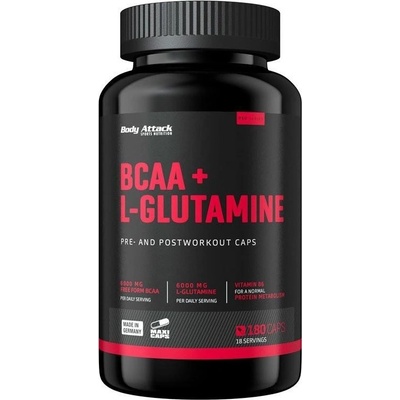 Body Attack BCAA + L-Glutamine 180 kapslí