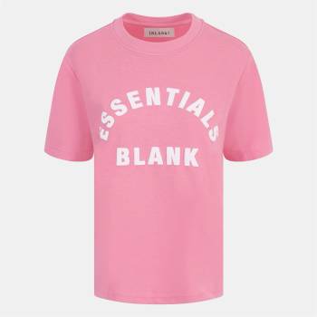 Blank Essentials Дамска тениска Blank Essentials Blank Arched Print Puff T-Shirt Ladies - Pop Pink