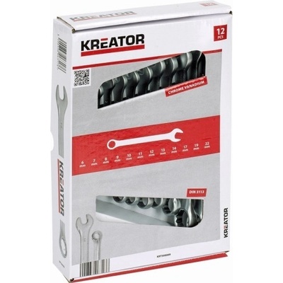 Kreator sada klíčů očko/otevřený 8-22 mm 12ks KRT500009