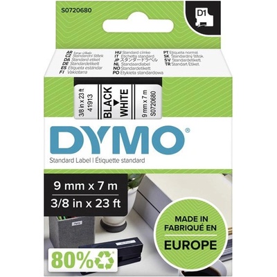 Samolepiaca páska Dymo D1 9 mm biela/čierna