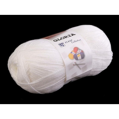 Pletací příze Gloria 50 g Varianta: 1 (57076) bílá, Balení: 1 ks 43209/84236/197569