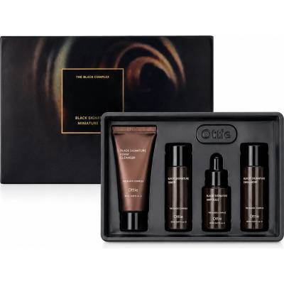 OTTIE Black Signature Mini Set - Луксозен комплект с муцин от черен охлюв, черни перли и черен чай