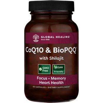 Image 1 of Global Healing CoQ10 & BioPQQ® with Shilajit [60 капсули]