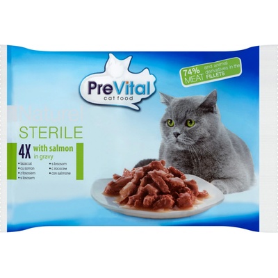 PreVital Naturel cat losos 85 g